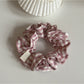 Gifty - Dainty Pink Plaid Scrunchie