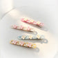 Beau - Acetate Floral Hollow-Out Rectangular Hair Clip