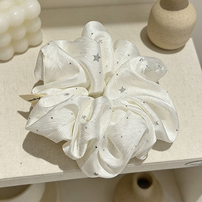 Gifty - Polyester Star Pattern Textured Scrunchie