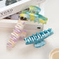 Beau - Vintage Marble Pattern Acrylic Claw Clip