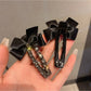 Beau - Vintage Black Bow Hair Clip