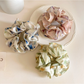 Gifty - Ink Wash Floral Print Scrunchie