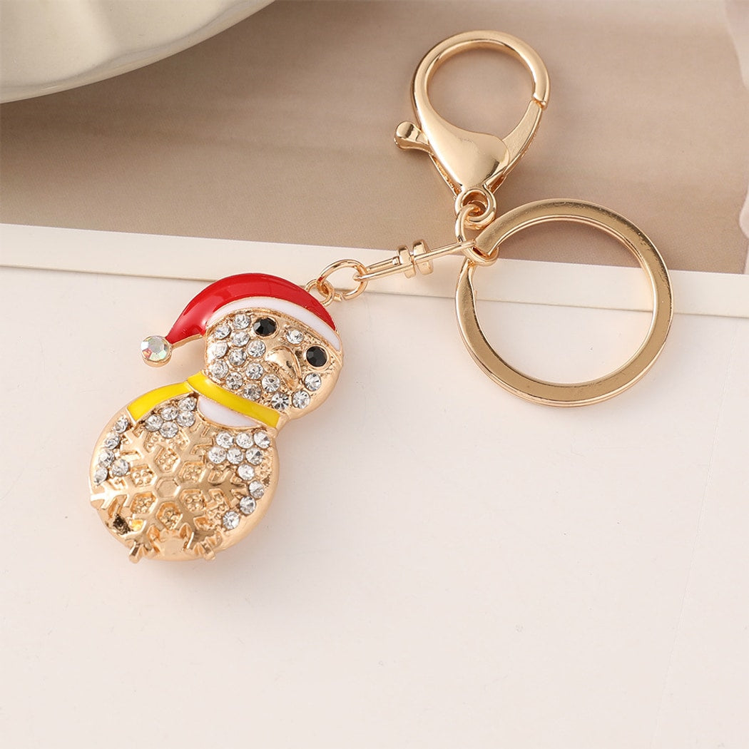Keypus - Cute Snowman Christmas Theme Keychain