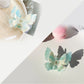 Beau elegant double layer butterfly claw clip styled in hair for demonstration