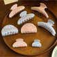 Beau - Sweet Floral Print Acrylic Claw Clip