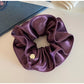 Gifty - Elegant Double Layer Ruched Satin Scrunchie