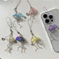 Keypus - Clear Look Jellyfish Alloy Plastic Keychain