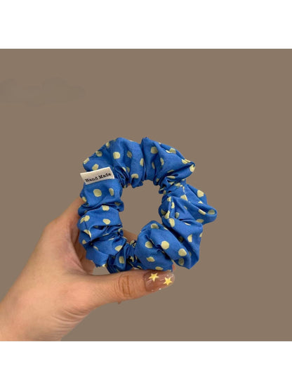 Gifty - Polka Dot Ruffled Polyester Scrunchie