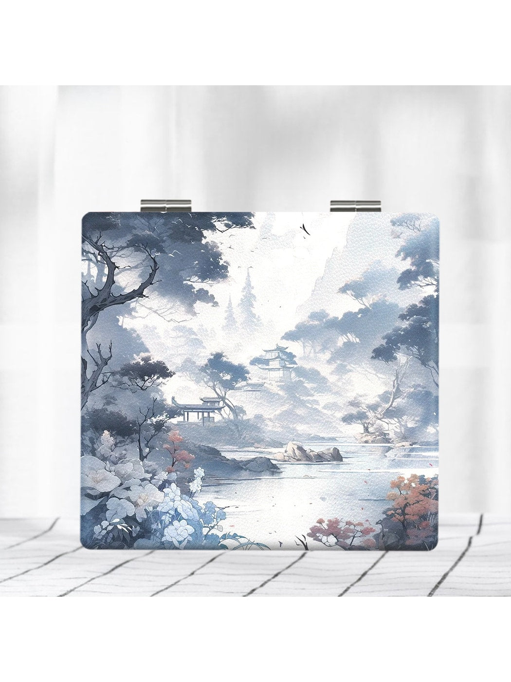 Mirroray - Scenic Print Portable Glass Folding Mirror