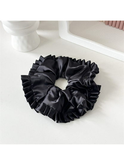 Gifty - Oversized Ruffled Satin Look Scrunchie