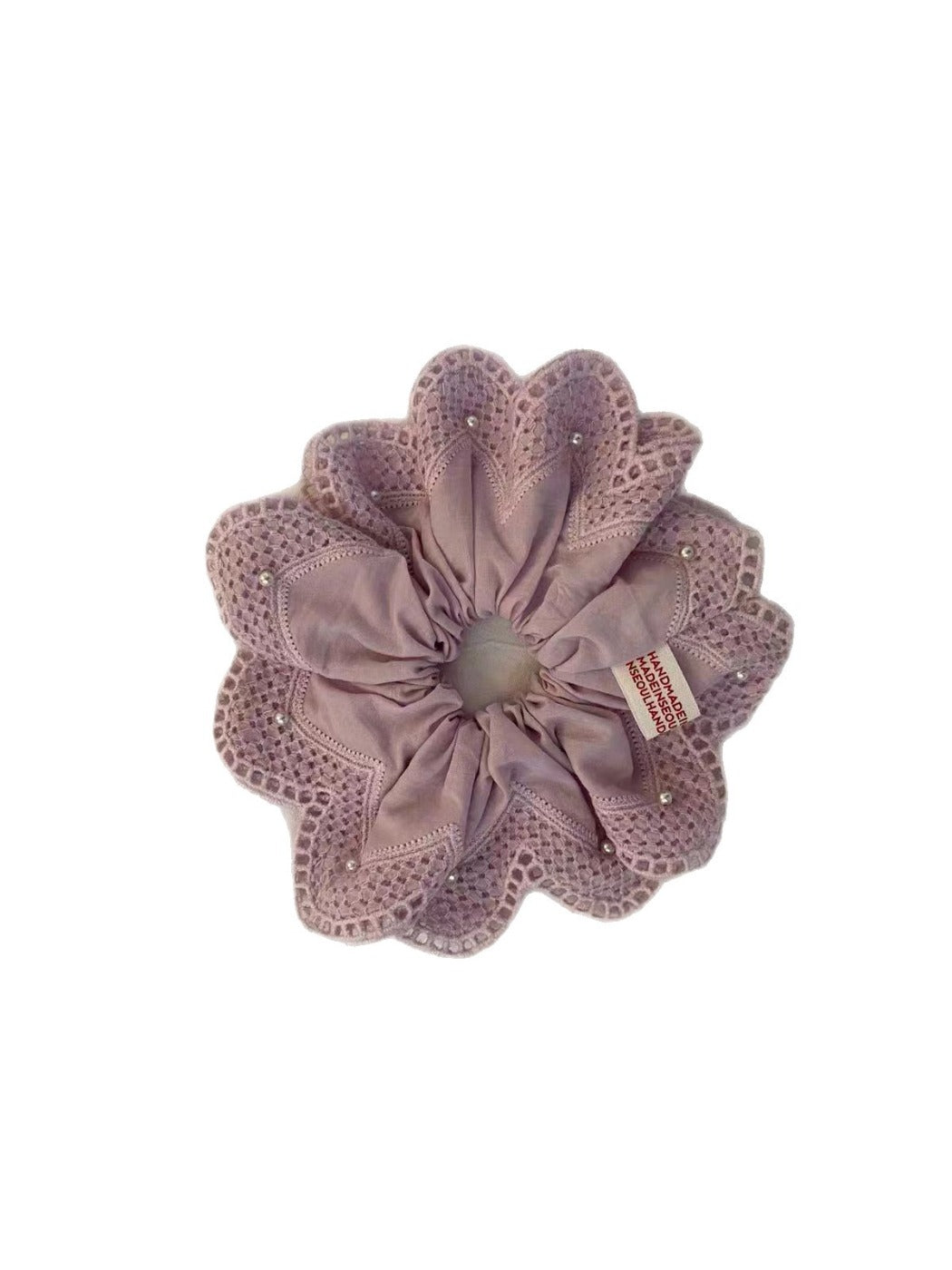 Gifty - Sweet Lace Checkered Hair Tie