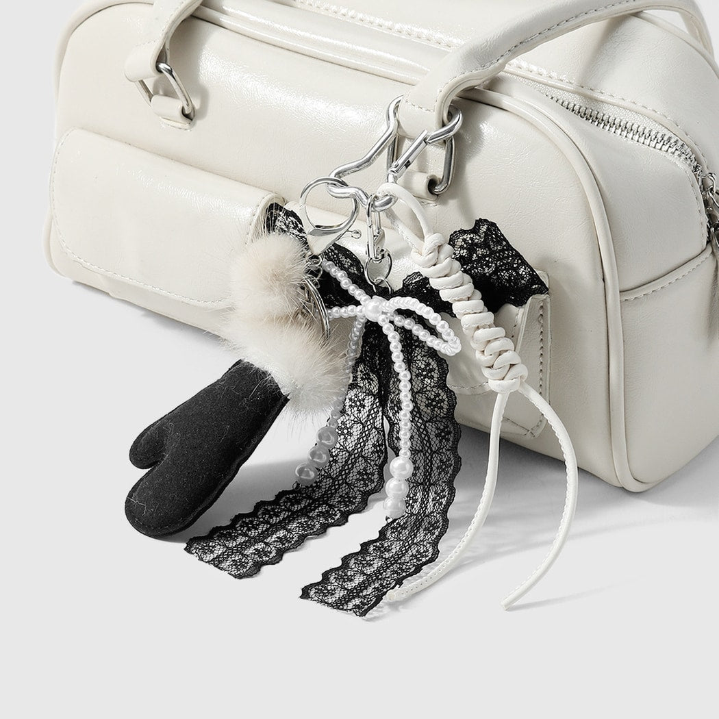 Keypus - Retro Plush Glove Design Keychain