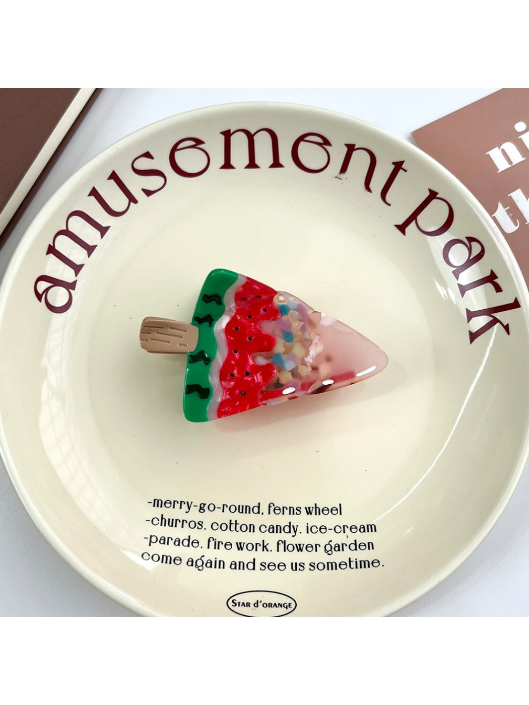 Beau - Ice Cream Acetate Hair Claw Clip
