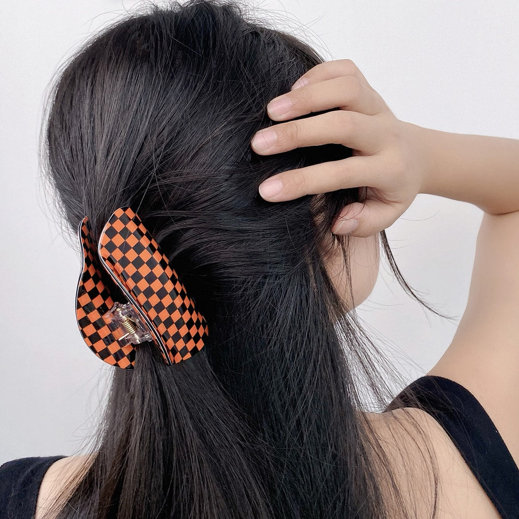 Beau - Novelty Halloween Spiderweb Print Claw Clip