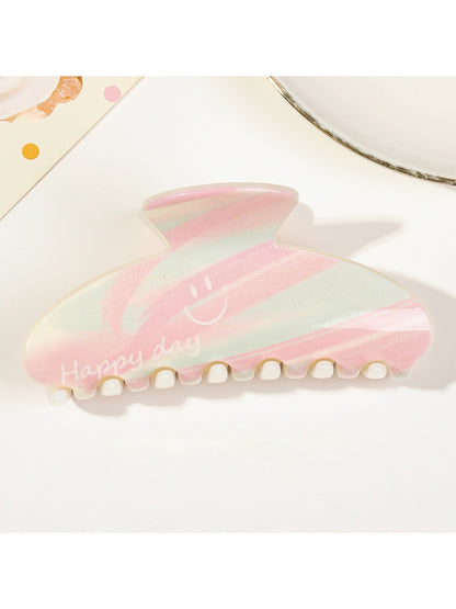 Beau - Rainbow Square Toothed Claw Clip