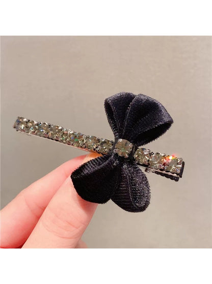 Beau - Small Bow Bar-Shaped Hair Clip