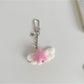 Keypus - Flocked Angel Wing Five-Point Star Keychain