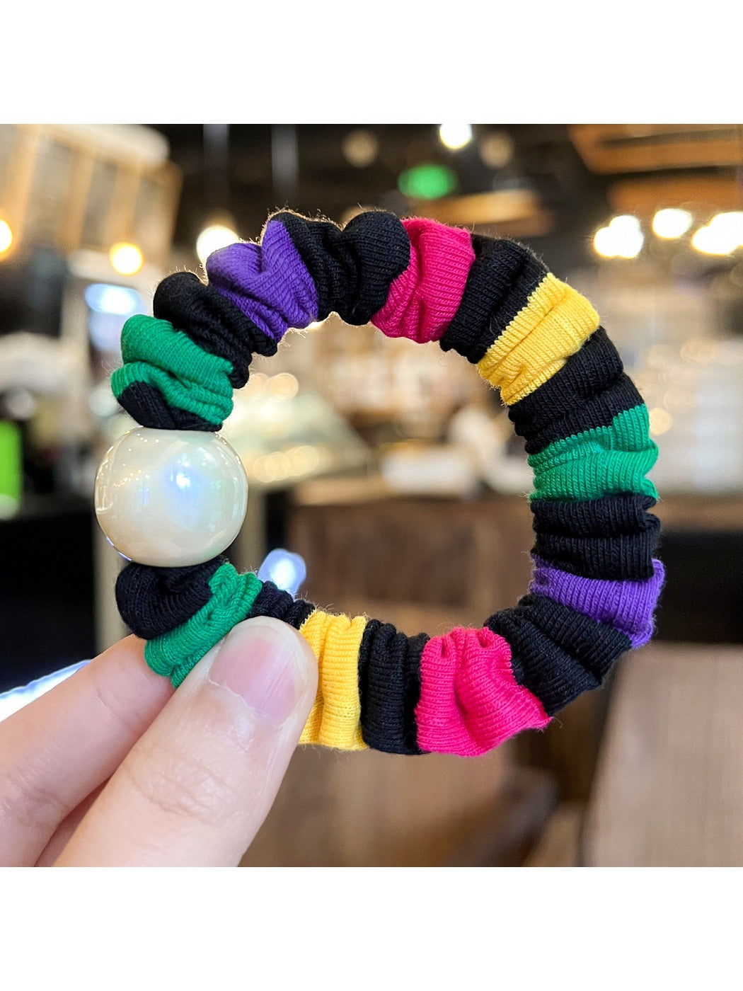 Gifty - Cute Colorful Patchwork Hair Tie
