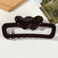 Beau - Hollow Heart Hair Claw Clip
