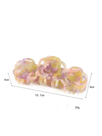 Beau - Pretty Rose Shaped Acetate Hair Clip