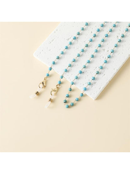 Velra - Blue Beaded Eyeglass Strap