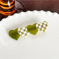Beau - Acetate Heart-shaped Color Blocked Hair Clip