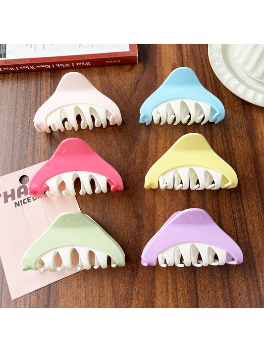 Beau - Modern Colorblock Ring Plastic Claw Clip