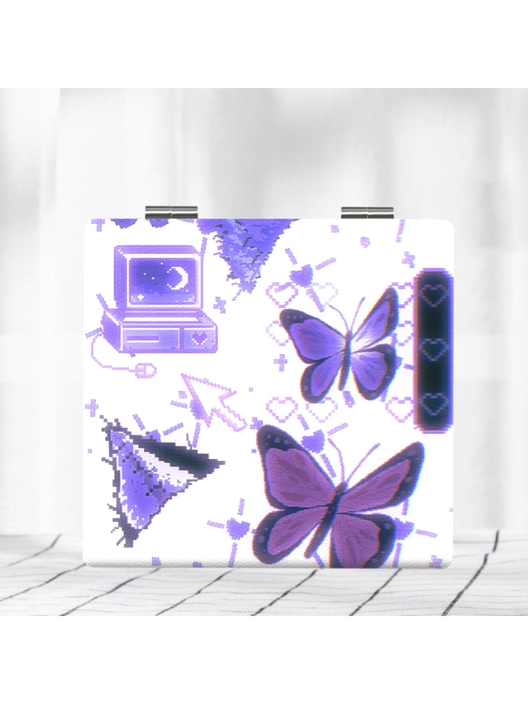 Mirroray - Y2K Style Foldable Touch-Up Makeup Mirror