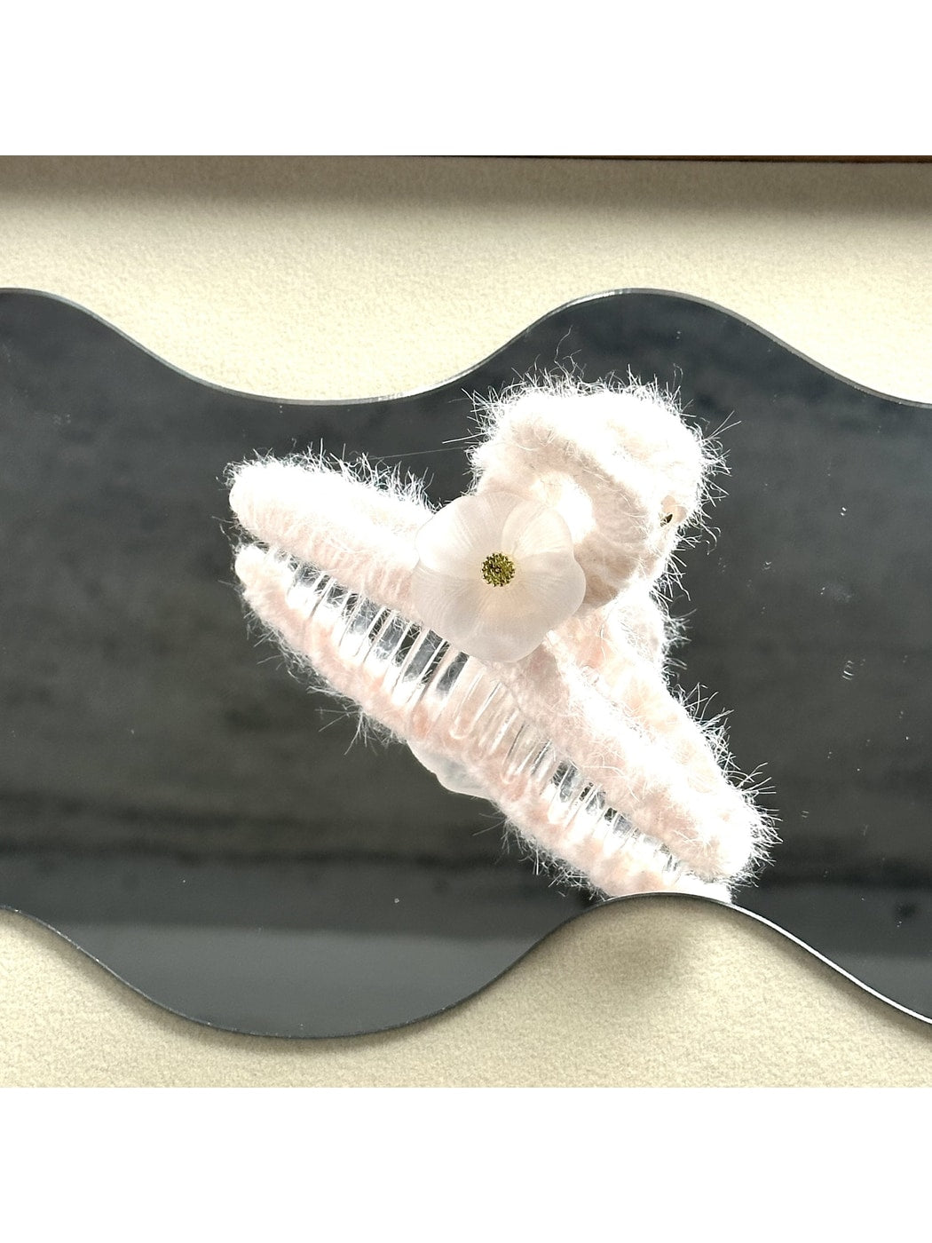 Beau - Plush Floral Decorative Claw Clip