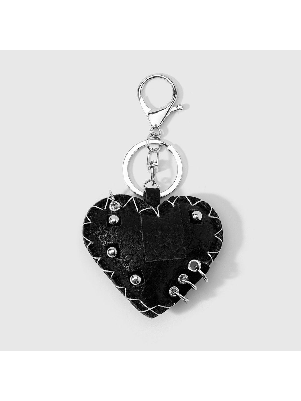 Keypus - Y2K Punk Heart Key Ring Pendant Keychain