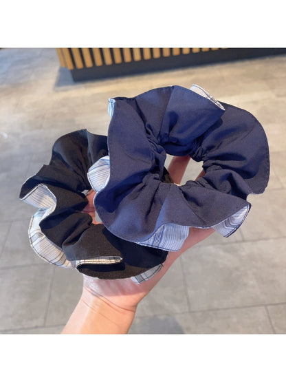 Gifty - Color-Blocked Double-Layer Scrunchie