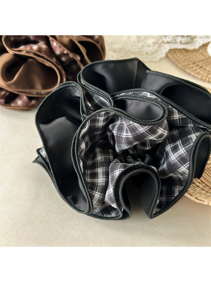 Gifty - Luxury Satin Plaid Scrunchie