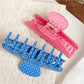 Beau - Rounded Polka Dot Acetate Hair Claw Clip