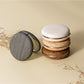 Mirroray - Woodgrain Pattern Round Makeup Mirror
