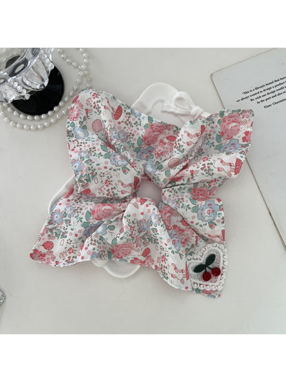 Gifty - French Bow Hair Tie Floral Lace Elastic Headband