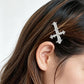 Beau - Elegant Alloy Cross Design Hair Clip