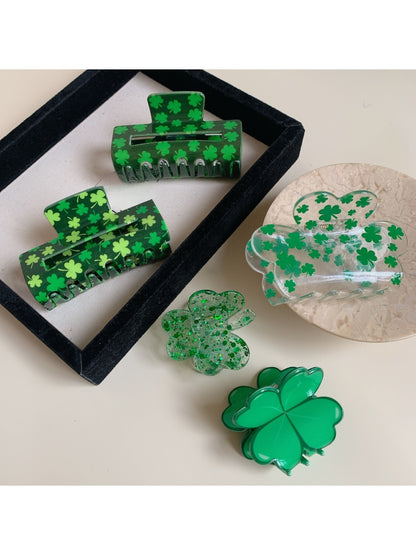 Beau - Cute Simple Green Hair Clip