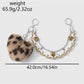 Keypus - Y2K Leopard Heart Chain Bag Charm Keychain