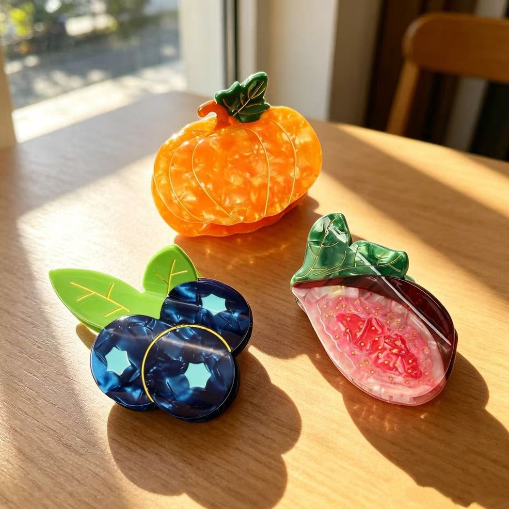 Beau - Fruit Shape Acetate Decorative Claw Clip