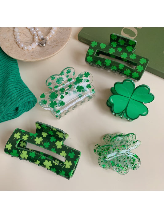 Beau - Cute Simple Green Hair Clip