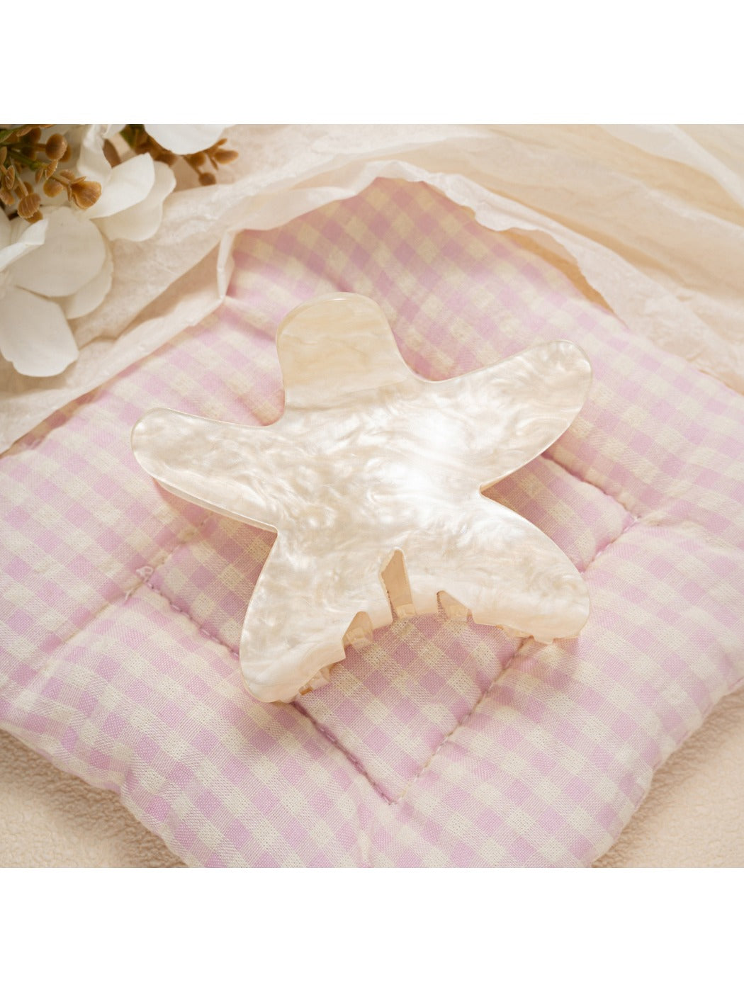 Beau - Dainty Solid Color Starfish Claw Clip