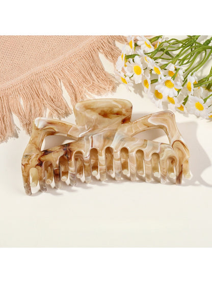Beau - Elegant Marble-Patterned Shark Hairpin