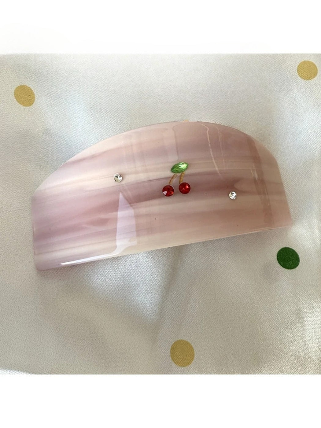 Beau - Cherry Print Clip Claw Hair Clip