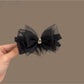 Beau - Solid Layered Bow Banana Clip