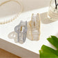 Close-up of Beau heart shape hair claw teeth and hinge