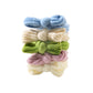 Gifty - Macaron Color Bow Hair Tie Set