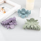 Beau - Minimalist Solid Color Flower Shaped Claw Clip