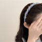Gifty - Polka Dot Mesh Wrapped Geometric Headband