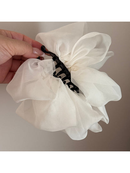 Beau - Polka Dot Ruffle Banana Clip Hair Accessory