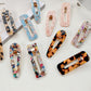 Beau - Glossy Teardrop Shaped Openwork Hair Clip